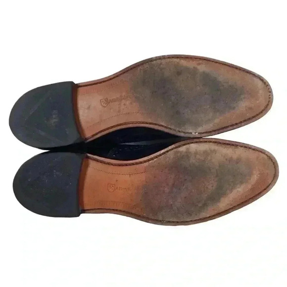 Allen Edmonds Strand Oxfords Black Size 13 Narrow 3A Cap Toe Dress Shoes - Picture 9 of 11